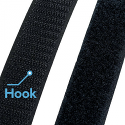 Fita Hook&Loop Preto 50mm ·...