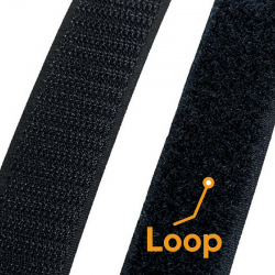 Fita Hook&Loop Preto 50mm ·...