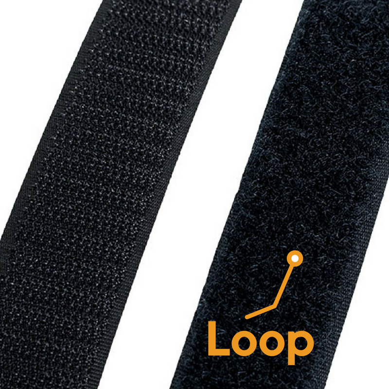 Hook & Loop Fastener Black 50mm · Loop · G0114