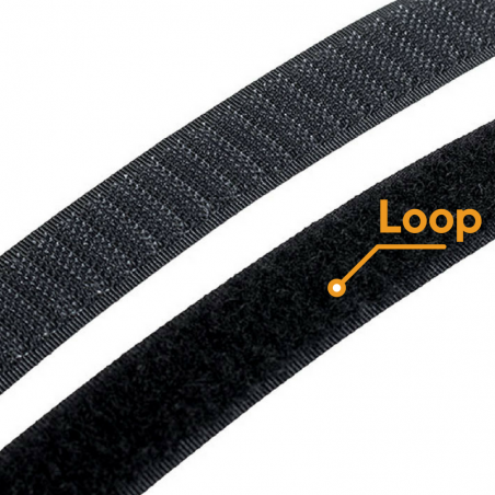 Hook & Loop Fastener Black 25mm · Loop · PN-0078OL