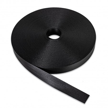 PVC Coated Webbing · 47mm · 100Mt · 2,4 Ton (Black)