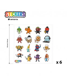 [Pack] 96 Stickers Animados