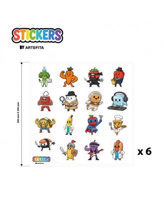 [Pack] 96 Stickers Animados